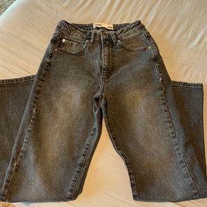 GARAGE black denim jeans; brand new